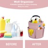 abcmilz 17L Cleaning Caddy with Handle, Cleaning Supplies Organizer, Foldable