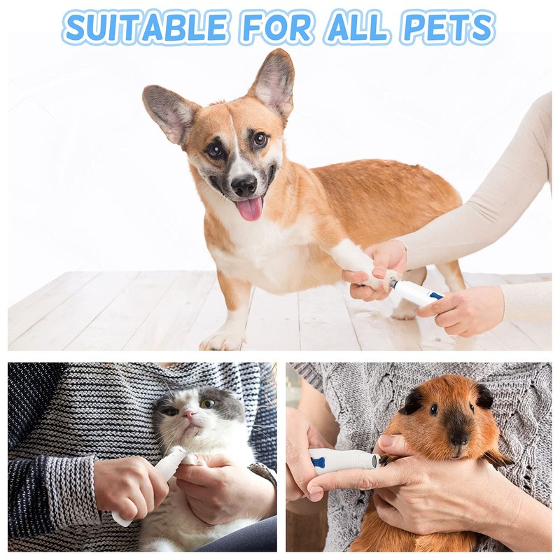 Dreamon Dog Electric Nail File Grinders, Pet Nail Trimmer Low
