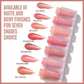 Kimuse Soft Cream Blush Maquillaje, Rubor Líquido Para Mejil