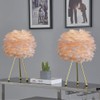 Maxax Table lamp Set of 2 Tripod Nightstand Lamp with
