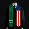 Endargros Saudi Arabia Flag International Students Graduation Sash Stole Scarves