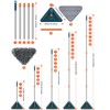 Long Handle Wall Cleaner Adjustable Length Wall Mop 360° Spinning