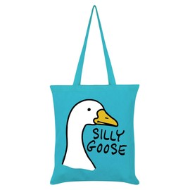 Silly Goose Azure Blue Tote Bag