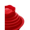 Premier Housewares Giant Cupcake Mould, 3-Pieces - Red, H18 x