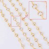 Pluzmecalm 1Pcs Gold Eyeglass Chains Crystal Glasses Elegant Chain Beaded