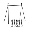 Camping Racks Aluminum Alloy Folding Triangular Shelf Collapsible Hanging Organizer