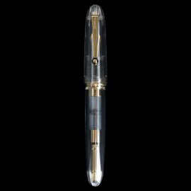 Jinhao DADAO 9019 Fountain Pen, Transparent Acrylic, Golden Clip, Fine Nib With High-capacity Ink Converter