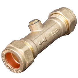 15mm DZR Double Check Valve WRAS Approved Compression Fitting Non Return Valve One Way Issolation Valves Prevents Backflow and Contamination.