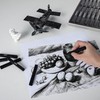 Dlicoda 24 Pcs Compressed Charcoal Sticks with Soft, Medium, Hard