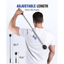 Gelibo Telescoping Back Scratcher with 5Pcs Detachable Heads, Extendable Back Massager Tool with Beautiful Box, Universal All-Scenario Gifts for Dad Men Women Adults Huaband Wife Friend Him Her