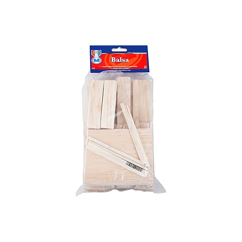 Wood Assortment Economy Bag, Balsa