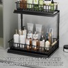 2 Pack Under Sink Organizer Set, 2 Tier Slide Out
