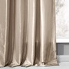 HPD Half Price Drapes Ruched Faux Taffeta Silk Curtains for