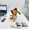 This is Fine Dog Plush, 11" inches Sized, Funny Coffee