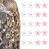 HUANR Small Flower Hair Clips, Pack of 20 Mini Hair