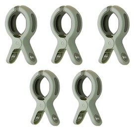 Pack of 5 Large Bath Towel Clips Windproof Beach Towel Clips Plastic Clothes Pegs Towel Holder Windproof Clips on Beach and Sun Lounger for Lounger Pool Chair Laundry Quilt (5 Green)