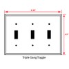 Art Plates - Triple Gang Toggle Switch Plate - Decorative