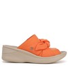 BZees Womens Smile Wedge Sandal Orange