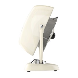 Vornado VFAN™ Jr. Vintage Fan, Small Metal Retro Air Circulator for Cooling & Décor, 2 Speed Settings, Adjustable Tilt, Powerful Airflow, Vintage Fan for Home and Bedroom, Vintage White