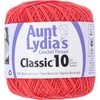 Aunt Lydia's Classic Crochet Thread Size 10-Bright Coral