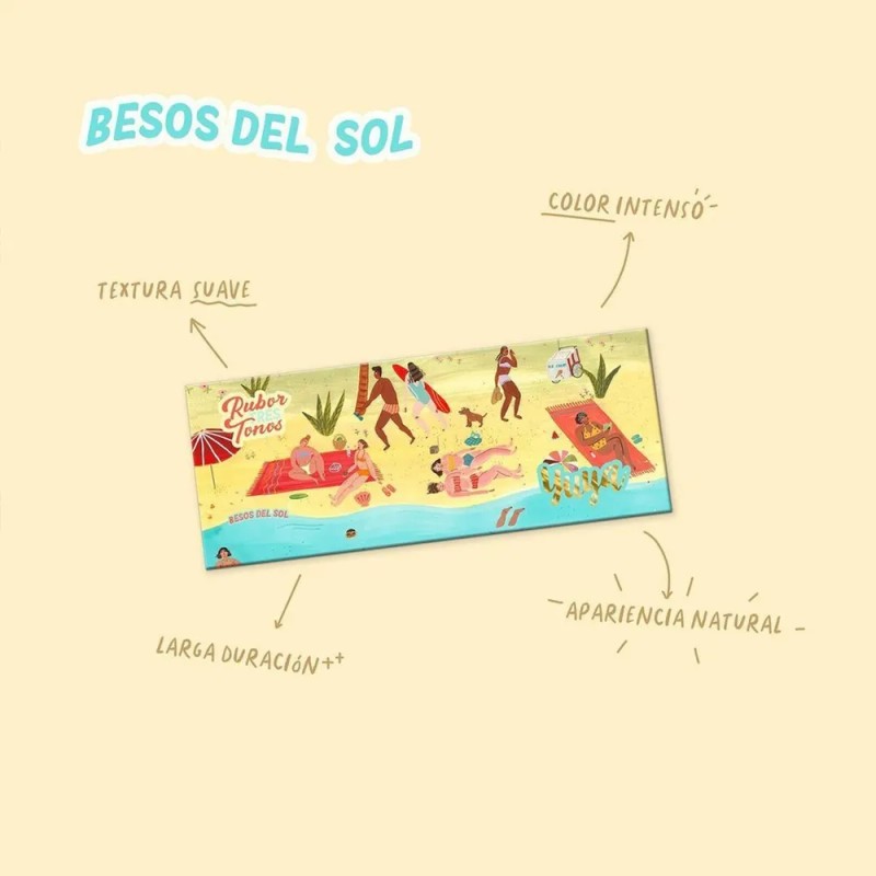 Rubor Yuya 3 Tonos Besos Del Sol Con Polvo De