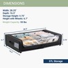 Underbed Storage Container with Wheels, Space-Saving Storage for Bedroom, Clear