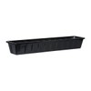 Poly-Pro Plastic Flower Box Planter, Black, 36-Inch
