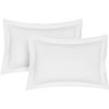 Pillow Shams 2 Pack Oxford Pillowcases, 100% Poly-Cotton Ultra Soft