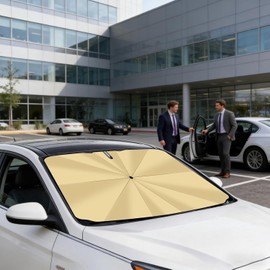 Parasol para Parabrisas de Coche Mantiene el Interior del Vehículo Fresco Parasol Plegable Tipo Paraguas para Coche Para Coches Sedanes Camiones SUV Vehículos