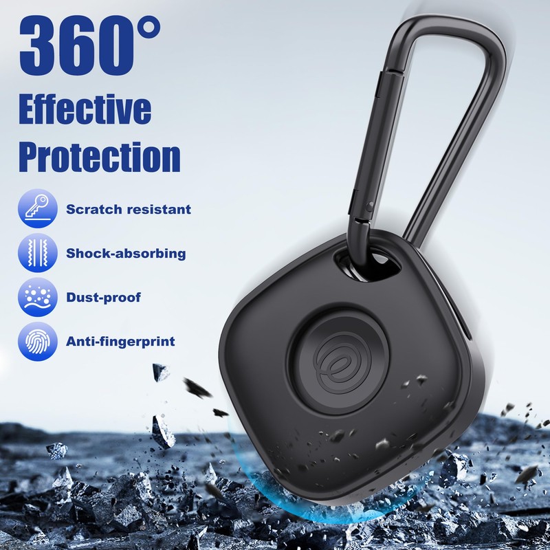 DDJ Case for Life360 Tile Mate Tracker Holder with Keychain