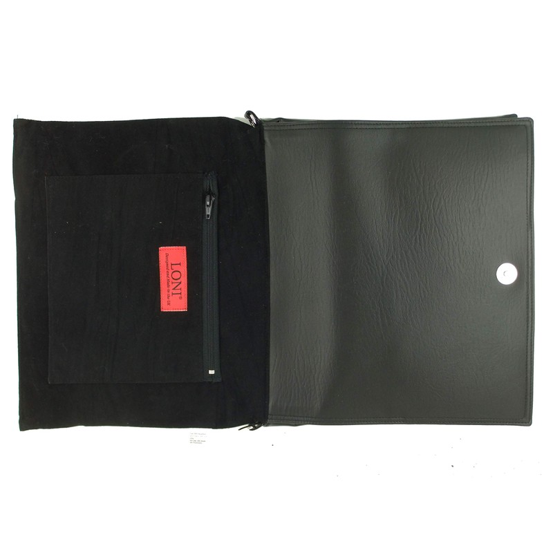 LONI Ladies Patent Leather Clutch Bag Shoulder Bag Handbag, navy