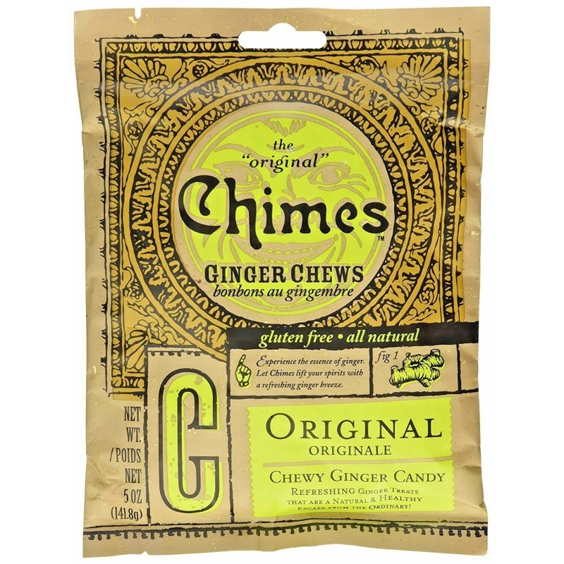 Ginger Chimes All The Original GINGER CHEWS 5 oz Bag