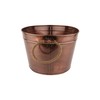 G.E.T. BT-2215-ACPR Copper Beverage Tub with Rope Handles, 8 Gallon,Antique