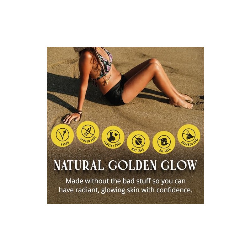 Skinerals Self Tanner Sunless Bronzer Onyx EXTRA DARK with Natural