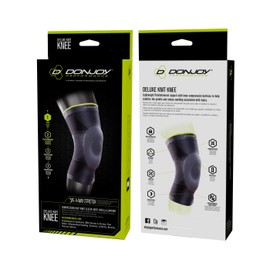DonJoy Performance Deluxe Knit Knee Lightweight Compression - Buttress for Patella Protection and Stabilization, PFPS, Mild Sprains, Strains, Soreness, Overuse - X-Large