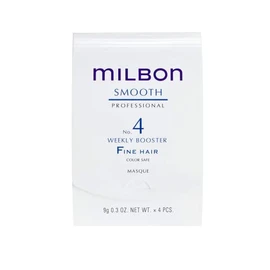 Milbon Smooth No. 4 Weekly Booster - For Fine Hair 4 x 0.3 Fl. Oz. 1 kit