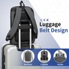 SUIKIHUM Slim Laptop Backpack for Men, Expandable TSA Business Bags