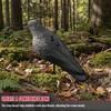 VicBre 6 PCS Crow Decoys Half Shell with Plastic Stake