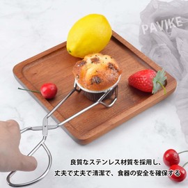 PAVIKE Kitchen Tongs, 9.4 inches (24 cm), Yakiniku Tongs, Cooking Tongs, Triangular Tongs, Kitchen Bake Tools are easy to clean, suitable for barbecues, cooking, barbecues, flipping meats, etc