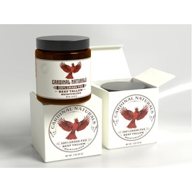 Cardinal Naturals Grass-Fed Beef Tallow Moisturizer, Tallow with Organic Honey, Scent from Essential Oils, Organic Almond Oil Moisturizer, Moisturizing Balm for Sensitive Skin, Balm For Dry Skin