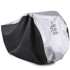 WooZuu Bike Cover for 3 Bikes Cycle Bicycle Rain Cover Waterproof Bike Cover All Weather Dust Resistant UV Protection Ideal for Mountain Bike, Road Bike