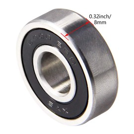 Othmro 8 Pcs 10x26x8mm Deep Groove Ball Bearing Shielded High Carbon Steel 6000-2RS