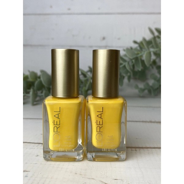 L'Oréal 2x New L'Oreal Paris Nail Polish Color Banana Pop
