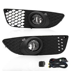 ENERBITIOUS Fog Lights Lamps Replacement for 2008-2014 Mitsubishi Lancer Sedan 4-Door Fog Light Compatible with H11 12V 55W Bulbs Switch and Wiring Kit