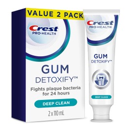 Crest Crest Pro-Health Toothpaste Gum Detoxify Deep Clean, 220 mL Total (2 Count of 110 mL Each)