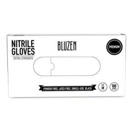 Bluzen Guantes De Nitrilo Negro