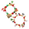 LENOOCLE Christmas Beaded Bracelet Christmas Jingle Bell Bracelets Xmas Tree