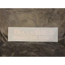 Greenstar Boobies make me smile Vinyl decal
