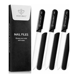 modelones Juego De Limas De Uñas Y Búfer De 8 Piezas, Juego Profesional De Lima De Uñas De Gel De Grano 100/180 De Doble Cara, Lima De Manicura Para U