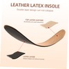 Beavorty Leather Insoles for Women Men Ultra-thin Breathable Latex Shoes